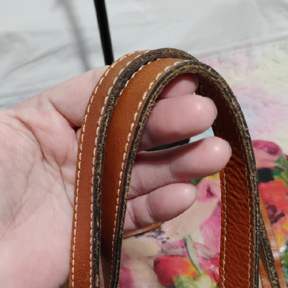 SALE! Patricia Nash Benvenuto Smooth Floral Leather Tote Hardly Used - Picture 16 of 16